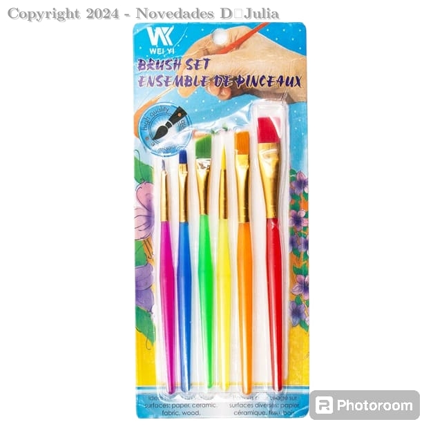 Kit de Pinceles Para Caritas Pintadas 