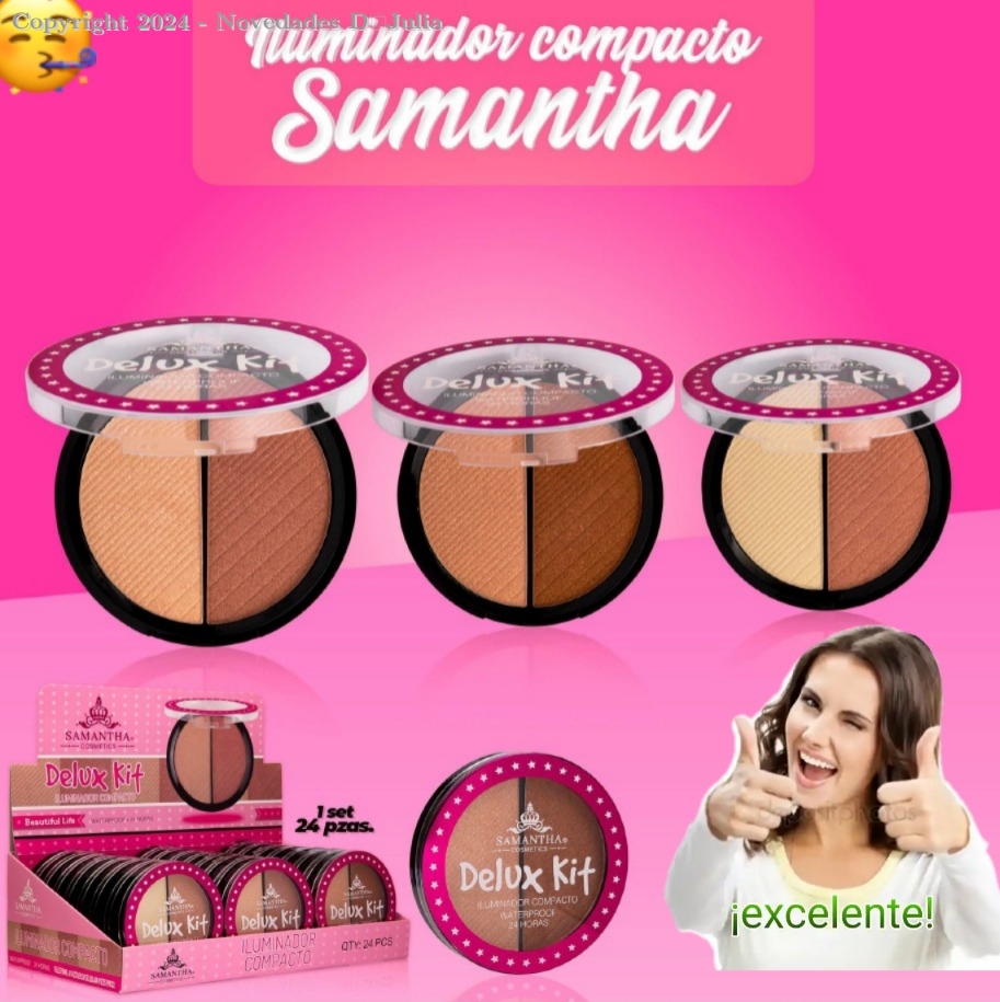 Iluminador Compacto 2 en 1 SAMANTHA