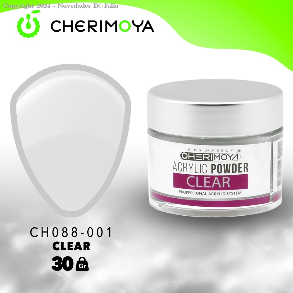 Polvo Acrílico CLEAR de 30g CHERIMOYA