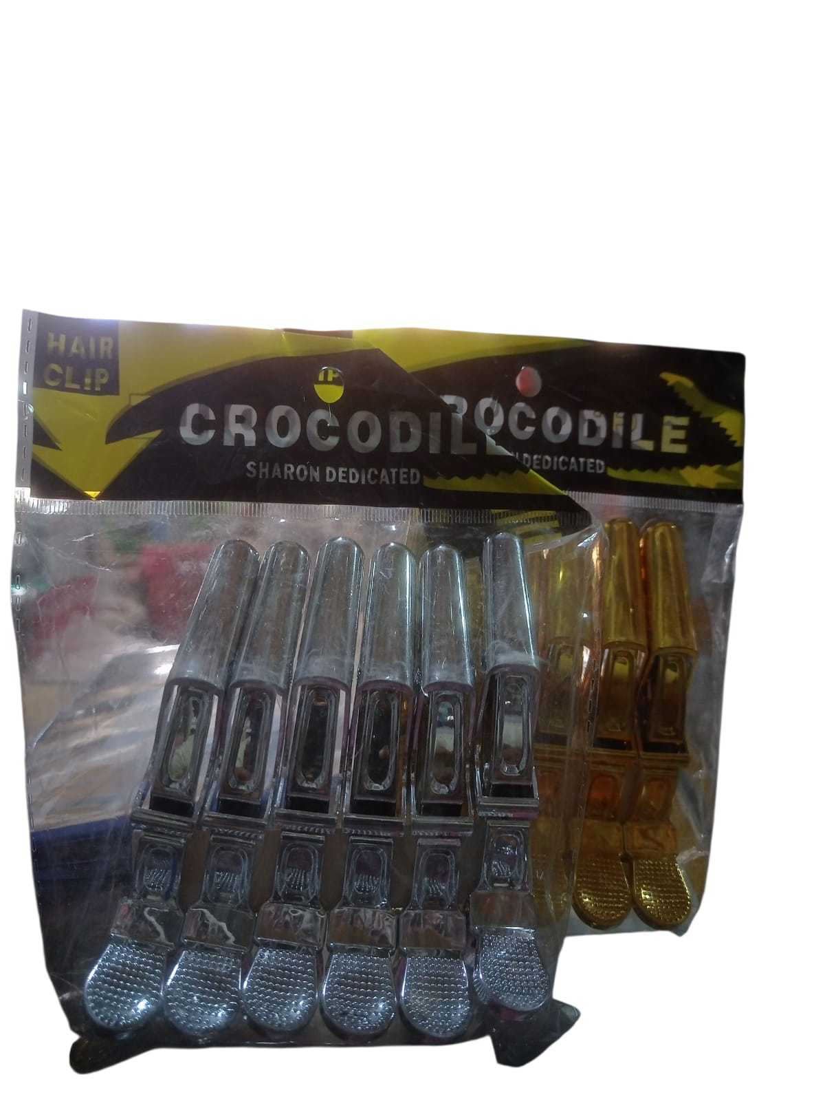 Ganchos para peinados dorado y plateado x6