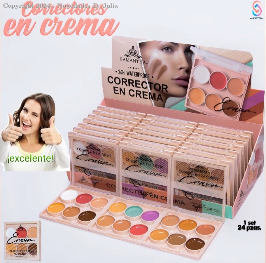 Corrector en Crema X 6 Tonos SAMANTHA