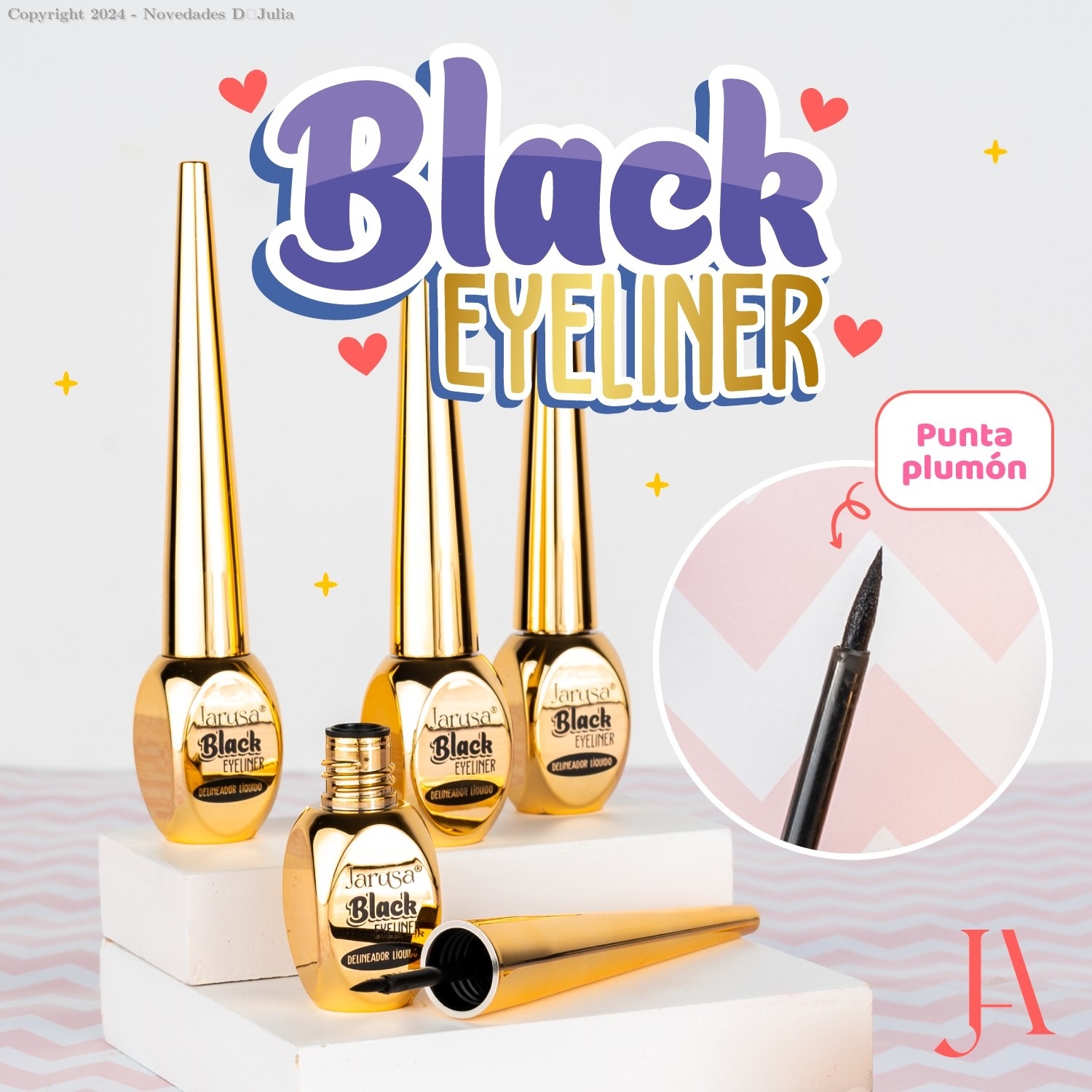DELINIADOR BLACK EYELINER JARUSA