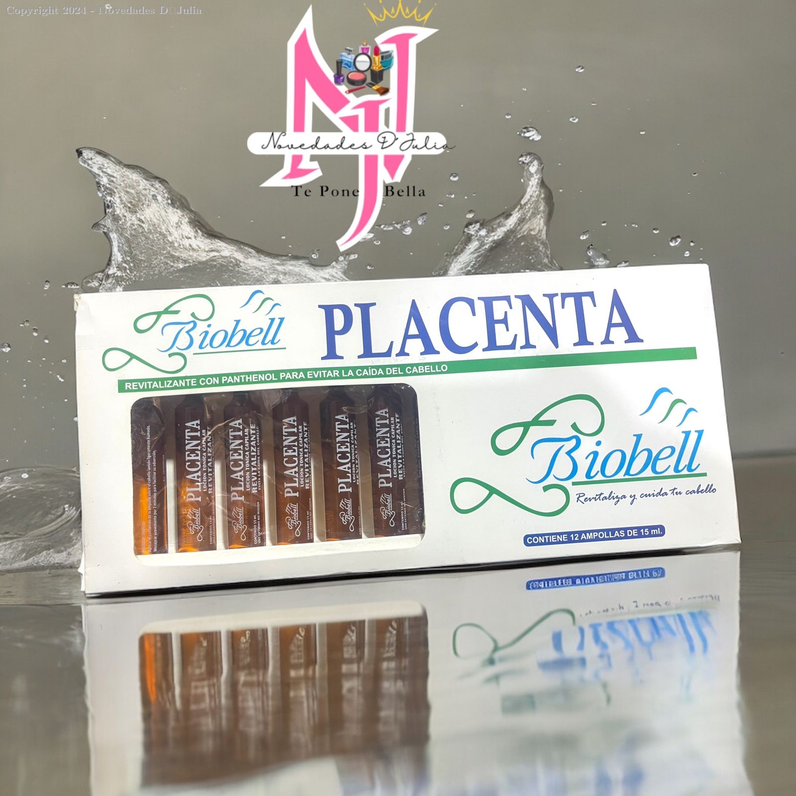 Placenta Ampolla en Vidrio de 15ML BIOBELL