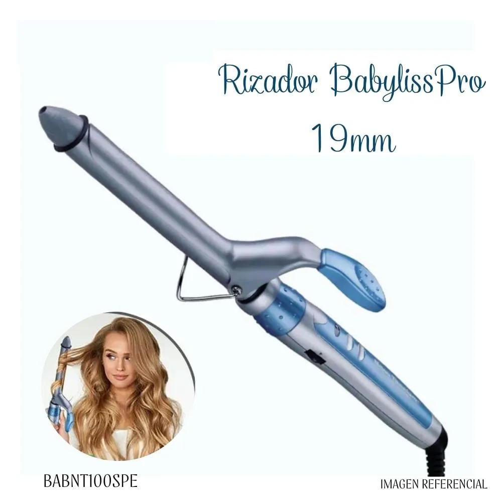Babyliss Pro Rizador Nano Titanium 19mm y 25mm TENAZA