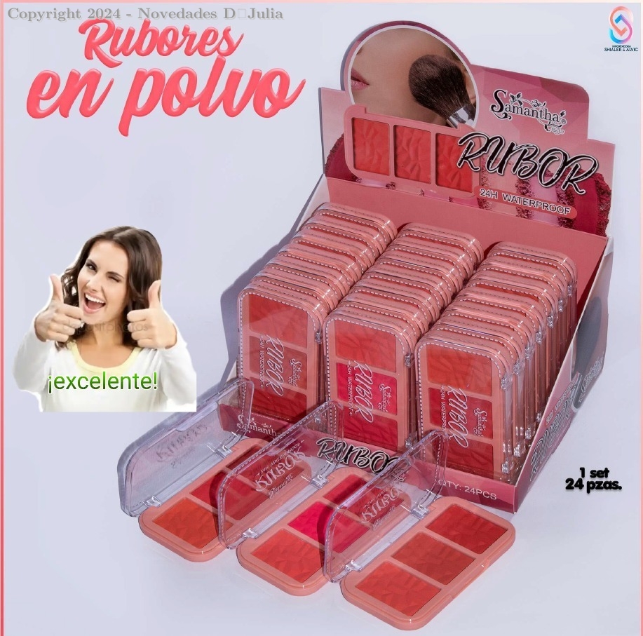 Rubor en Polvo x 3 Tonos