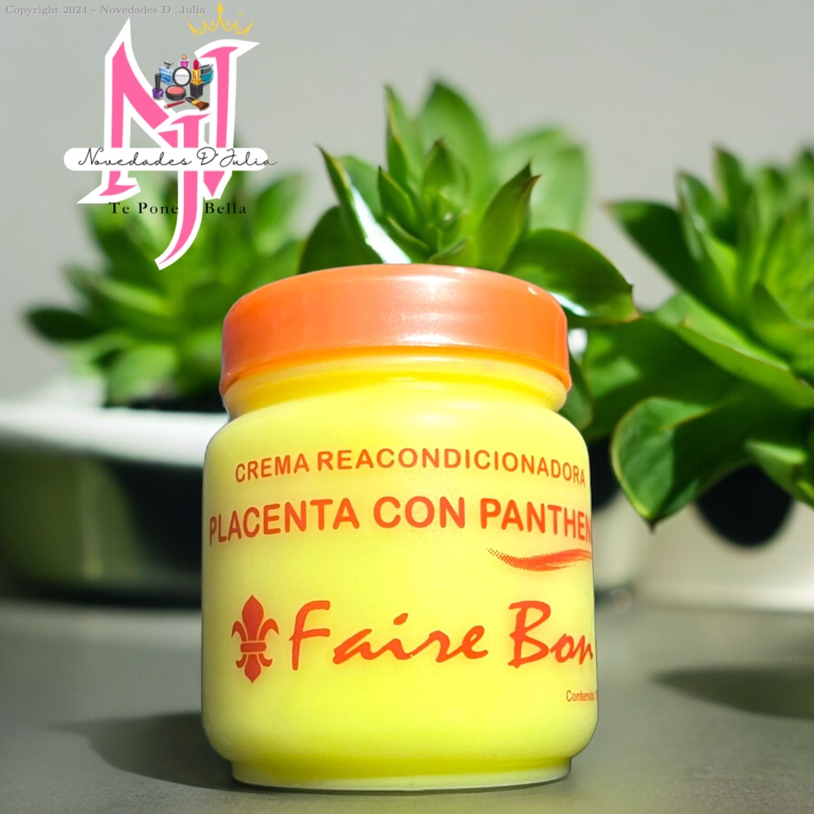 Crema Reacondicionadora Con PLACENTA CON PANTHENOL 110g 