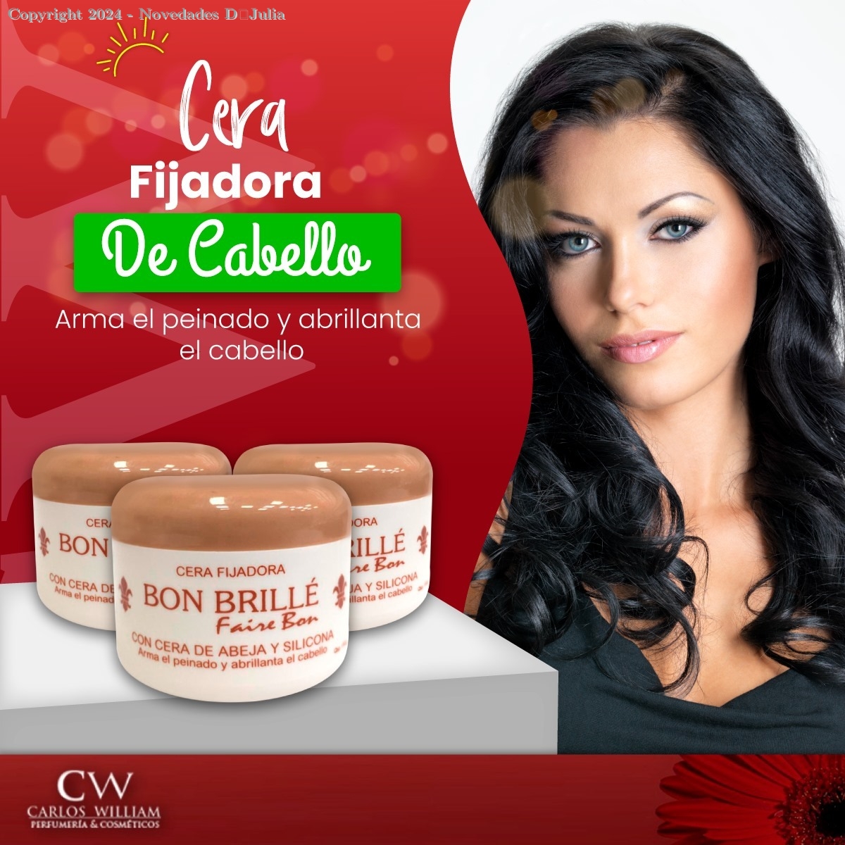 Cera Fijadora de Abeja BON BRILLE de 110g