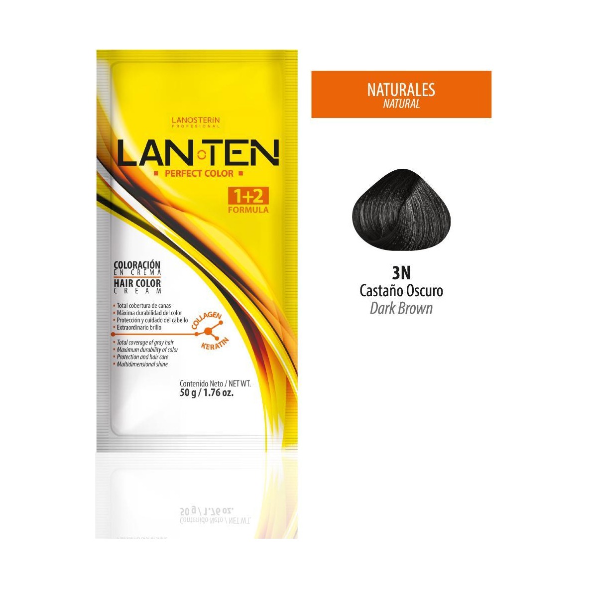 TINTE LAN TEN CASTAÑO OSCURO 3N